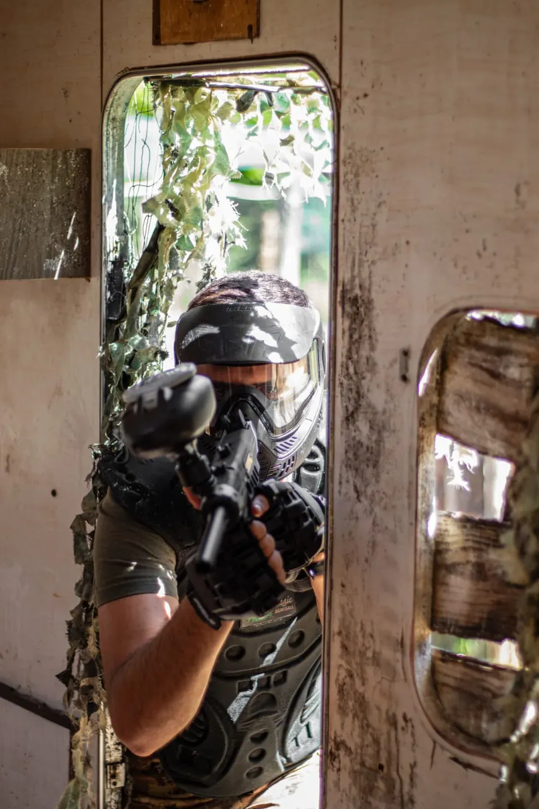 Azione di gioco al campo Axpro Paintball — foto 2