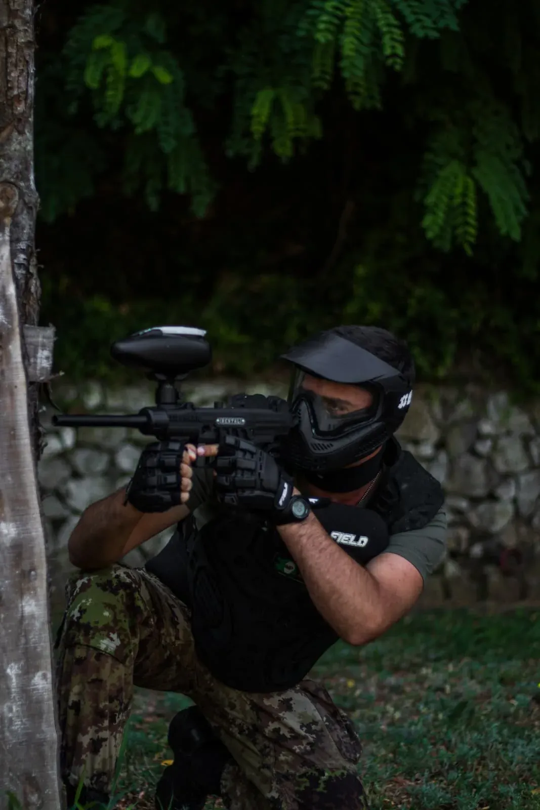 Azione di gioco al campo Axpro Paintball — foto 12