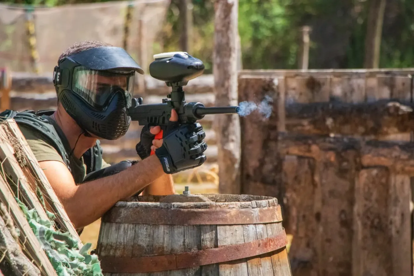 Azione di gioco al campo Axpro Paintball — foto 16